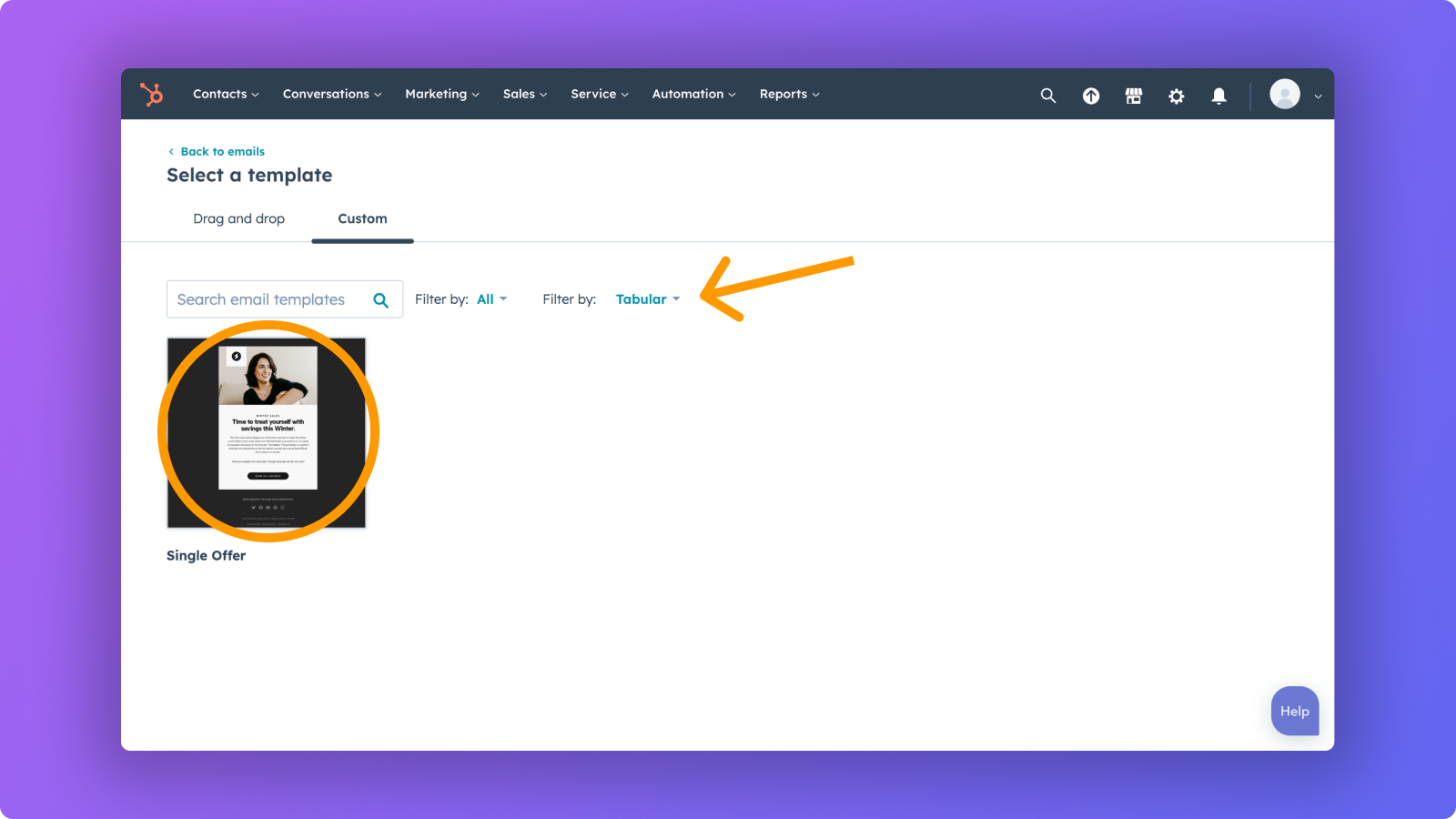Start sending Tabular emails with HubSpot